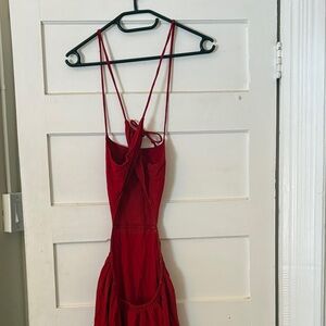 Elegant Red Women's Dress